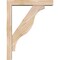 Ekena Millwork Funston Block Smooth Bracket w/ Offset Brace, Douglas Fir, 3 1/2"W x 14"D x 18"H BKT0402X14X18FST05SDF - alternate 3